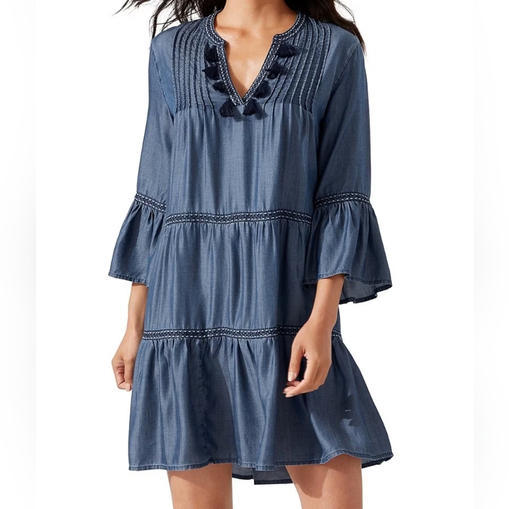 Tommy Bahama Tencel Chambray Beach Dress